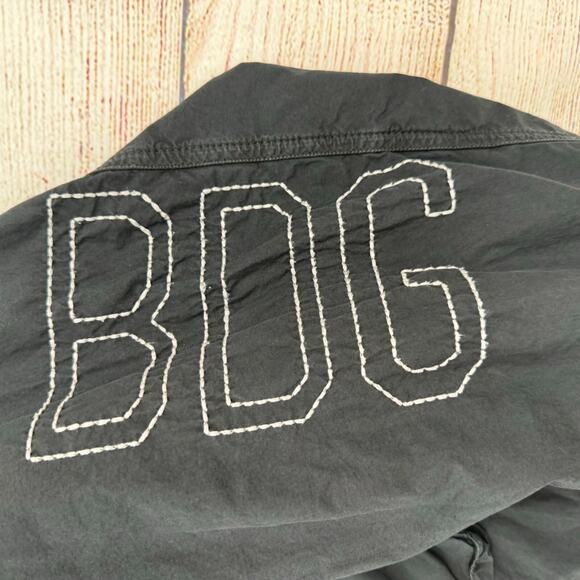 BDG Urban Outfitters Sherpa Lined Bomber Jacket‎ Men's Size Large Black - Picture 5 of 13